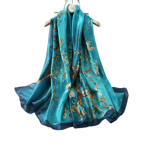 Colourful Shawl Travel Silk Scarf Women's Accessories
