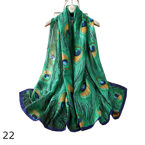 Colourful Shawl Travel Silk Scarf Women's Accessories Scarves & Wraps