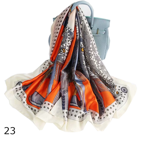 Colourful Shawl Travel Silk Scarf Women's Accessories Scarves & Wraps