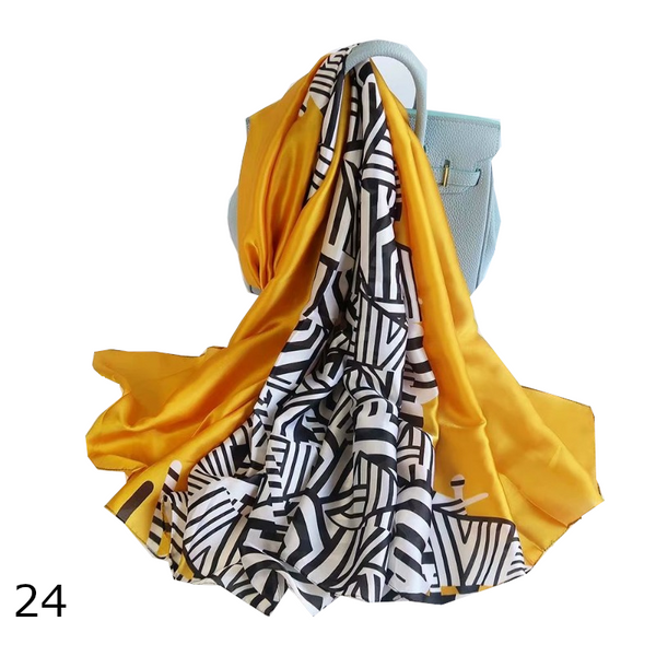 Colourful Shawl Travel Silk Scarf Women's Accessories Scarves & Wraps