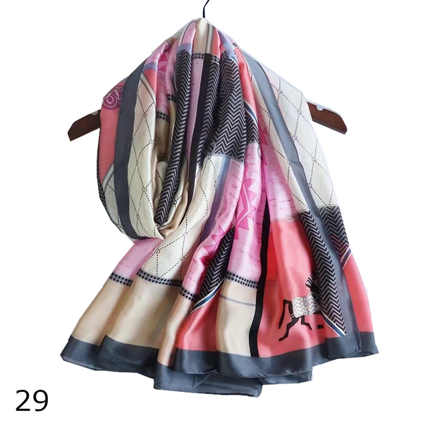 Colourful Shawl Travel Silk Scarf Women's Accessories Scarves & Wraps