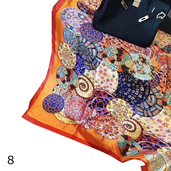 Colourful Shawl Travel Silk Scarf Women's Accessories Scarves & Wraps