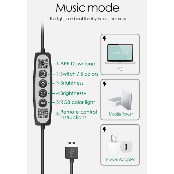 Lamps Colourful Smart Led Night Light Music Rhythm Induction Round Lamp