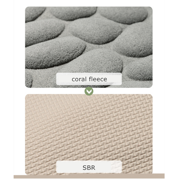 Comfortable Stone Design Rebound Memory Foam Bath Mat Bath Mats Rugs & Toilet Covers
