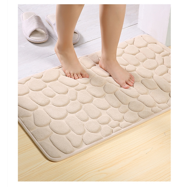 Comfortable Stone Design Rebound Memory Foam Bath Mat Bath Mats Rugs & Toilet Covers