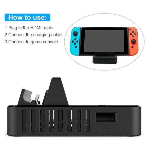 Compatible For Nintendo Switch Dock Base Tv Hdmi Charging Cooling Portable Bracket