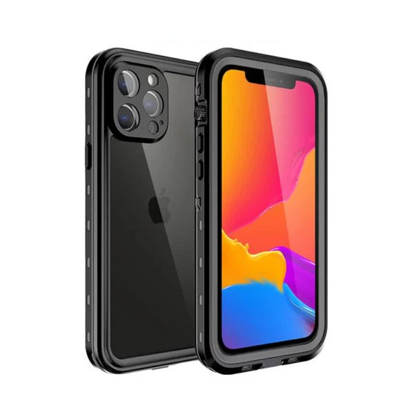 Compatible With Apple Waterproof Case For Iphone 15 14 13 12 11 Pro Max Xs Xr 8 7 Transparent Protection Ip68 Diving Swimming Outdoor Sports Black Cas