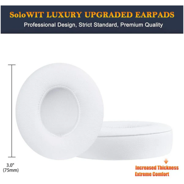 Compatible With Beats Solo 2 3 Replacement Ear Pads White Cdq Headsets & Earpieces