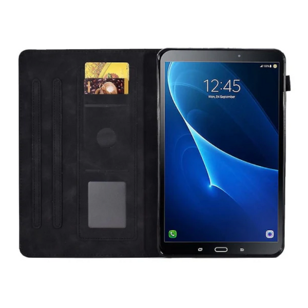 Compatible With Samsung Galaxy Tab A 10.1 2016 T580 T585 Shockproof Case Black Pu Leather Butterfly Floral Pattern Cases Covers & Skins