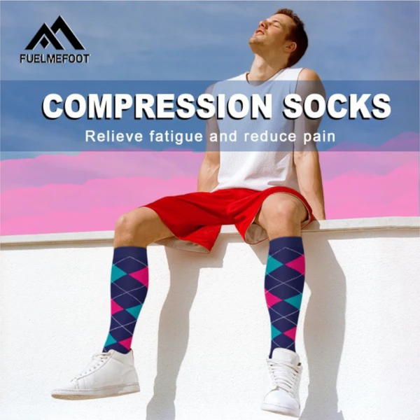 Compression 6 Pairs For Women Men 15 20 Mmhg Knee High Gradual Support Nurses Athletes Medical Use Socks