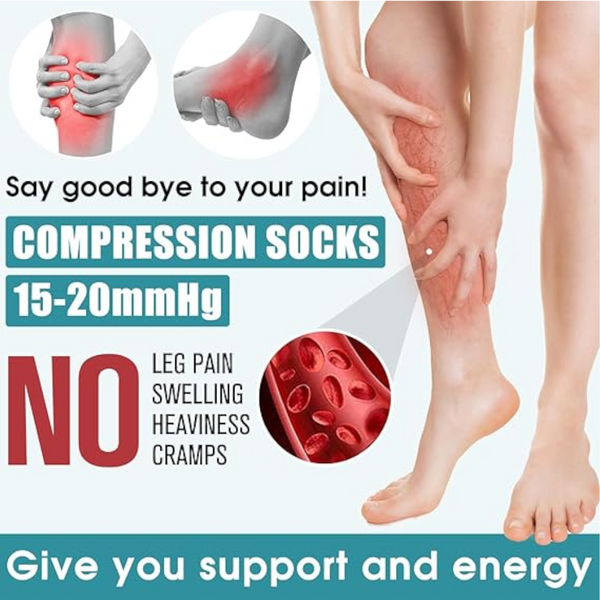 Compression 6 Pairs Graduated Support For Running Sports Sizes M Ms Compatible With Improved Circulation Warm Socks