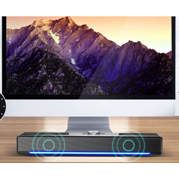 Computer Bluetooth Audio Desktop Wired Strip Usb Subwoofer Loudspeaker External Home Speakers & Subwoofers