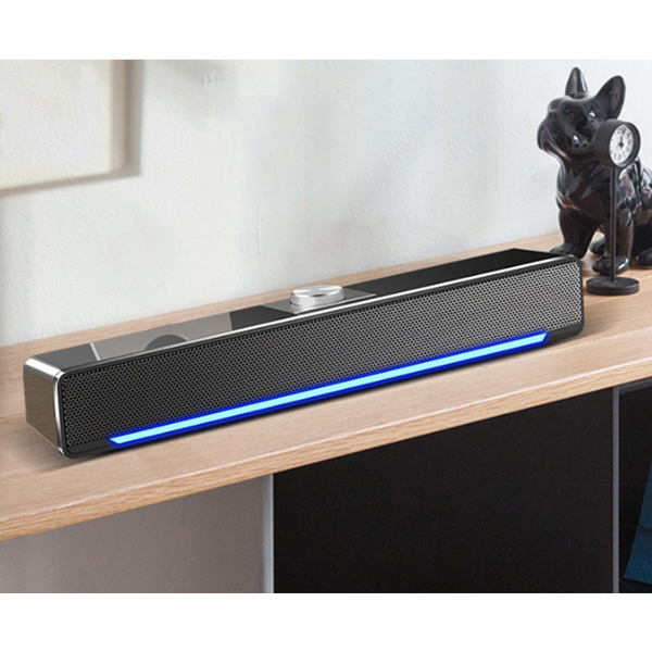 Computer Bluetooth Audio Desktop Wired Strip Usb Subwoofer Loudspeaker External Home Speakers & Subwoofers