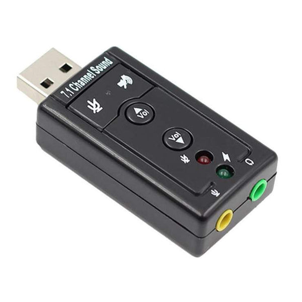 7.1 External Usb Sound Card To Jack 3.5Mm Headphone Audio Adapter Microphone Sound Cards (External)