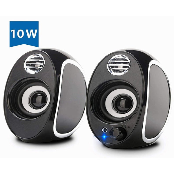 10W Pc Powered 3.5Mm Aux Multimedia Speakersusb Monitor For Desktop Laptop Computer Speakers
