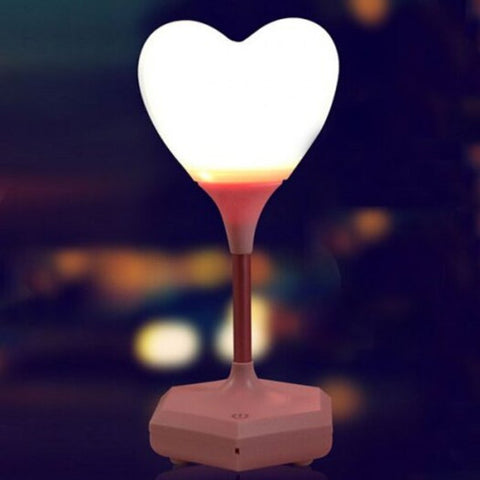 Confession Of Love Heart Sound Recording Remote Control Night Light Pink