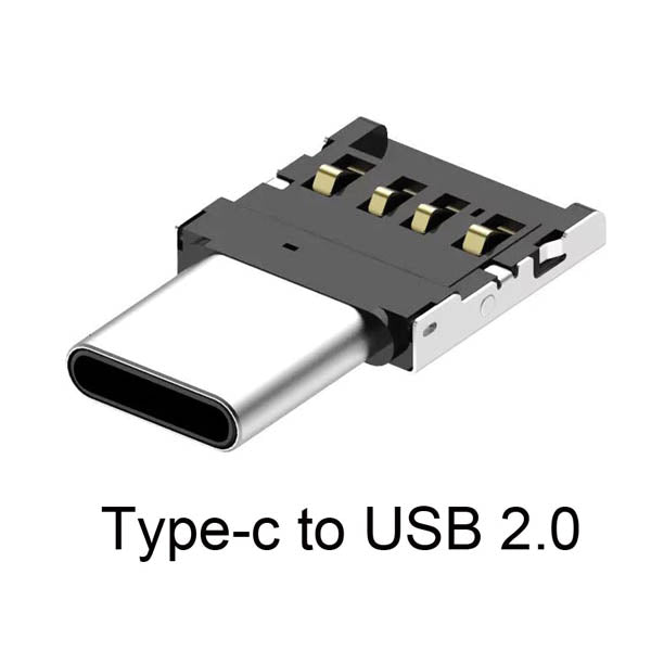 Phone Chargers Cables 3 Pcs Mini Usb To Type Convert Connector Fast Adapter Silver Cables & Adapters