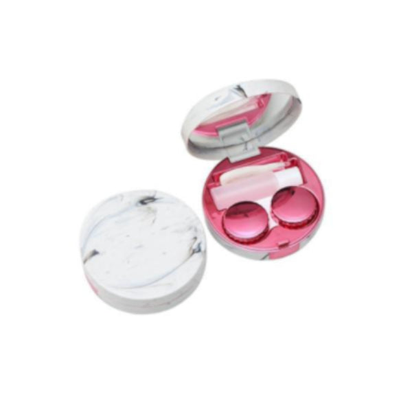 Marble Design Contact Lens Storage Case With Mirror Contact Lens Storage & Equipment