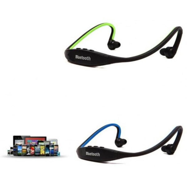 Convenient Wireless Bluetooth Headset For Iphone Android Green Headsets