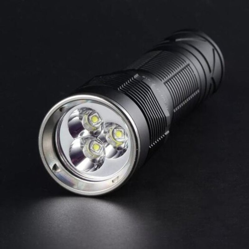 S12 2300Lm 6000Mah Output Powerful Tactical Flashlight Black Sst20 6500K Flashlights