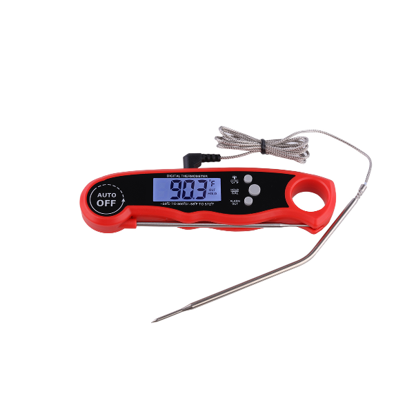 Instant Meat Ultra Fast Waterproof Digital Food With 4.6 Folding Probe Calibration Function Kitchen Candy Bbq Grill Smokers Cooking Thermometers