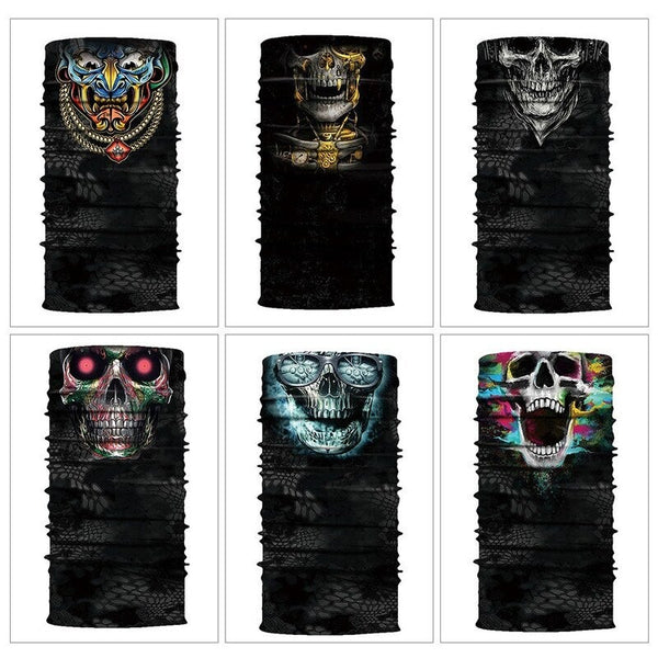 Cool Robot Skeleton Halloween Mask Scarf Joker Headband Balaclavas For Cycling 3 Balaclavas Masks & Tubes