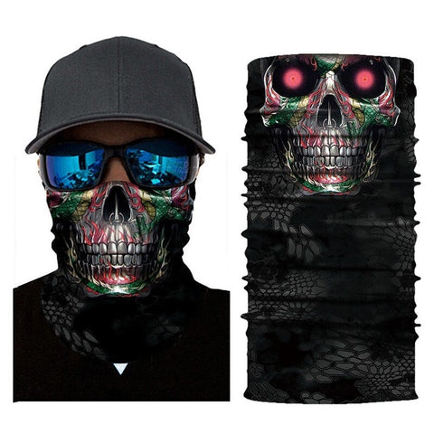 Cool Robot Skeleton Halloween Mask Scarf Joker Headband Balaclavas For Cycling 4