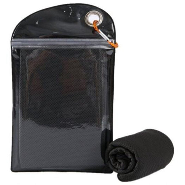 Gym Towels Cooling Towel For Sports Workout Gym Yoga Travel Camping Black