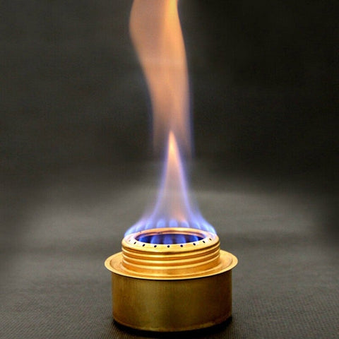 Copper Alloy Portable Mini Ultra Light Spirit Burner Alcohol Stove Outdoor Camping Furnace 9 Yellow Camping Stoves