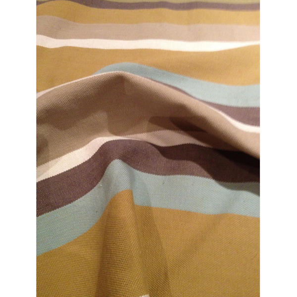 Corban Aqua Rectangle 35X70cm Striped Multicoloured Cushion Cover Nautical