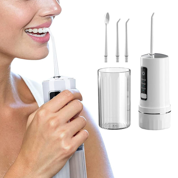 Cordless Electric Dental Oral Irrigator Water Flosser Flusher Teeth Plaque Cleaner