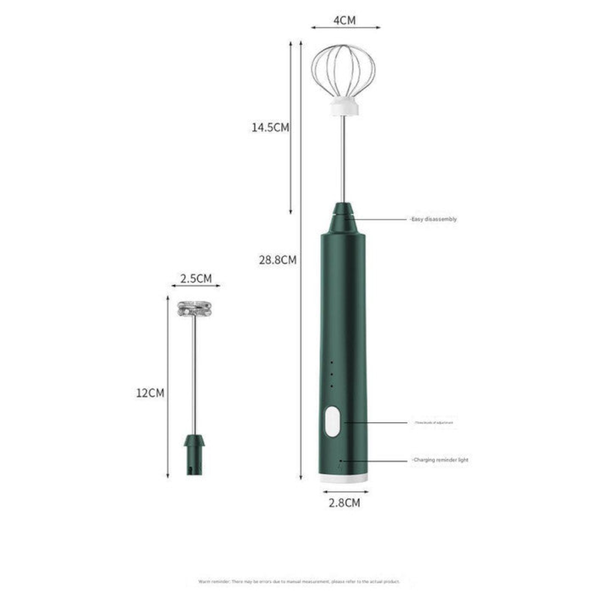 Pink Cordless Egg Beater & Cream Whipper Usb Powered Hand Mixer (Balloon Head) Handheld Mixers