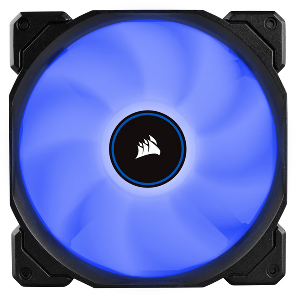 Corsair Air Flow 140Mm Fan Low Noise Edition / Blue Led 3 Pin - Hydraulic Bearing, 1.43Mm H2o. Superior Cooling Performance. Twin Pack!