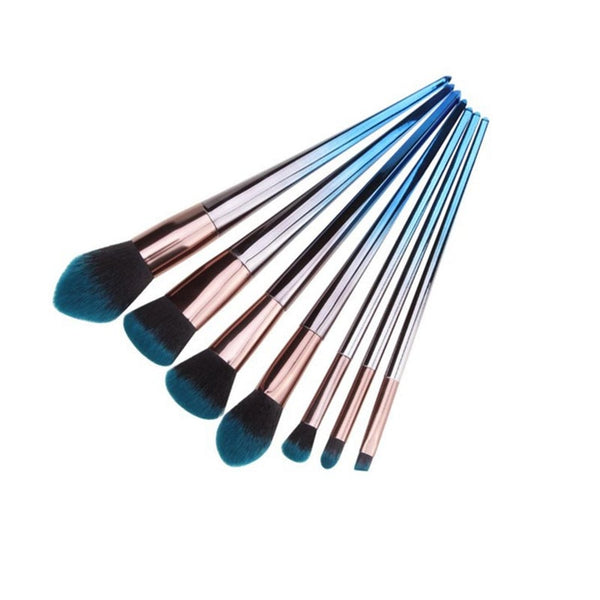 7Pcs Cosmetic Brush Gradient Colour Beauty Set Tool Brushes