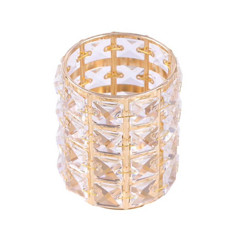 Cosmetic Brush Organizer Box Crystal Makeup Brushes Pen Holder Container Makeup Bags & Cases