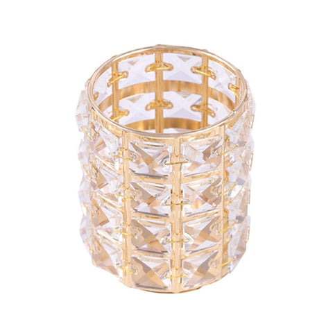 Cosmetic Brush Organizer Box Crystal Makeup Brushes Pen Holder Container Makeup Bags & Cases