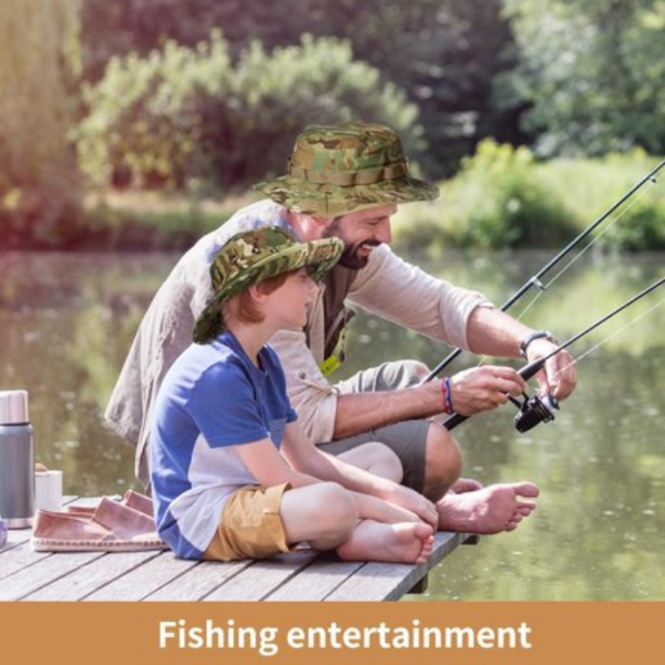 Costume Hats Headwear Tactical Field Outdoor Camouflage Bucket Fishing Fisherman Jungle Bush Boonie Hats & Headwear