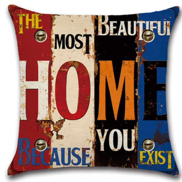 Pillowcases Cotton Linen Square Decorative Throw Case Cushion Cover Cushions & Decorative Pillows