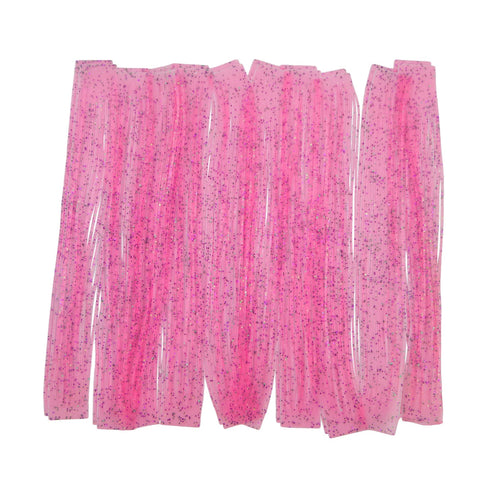 Artizan 22 Strand Silicon Skirting Cotton Candy (Pink W Flake) Qty 20 Baits & Lures