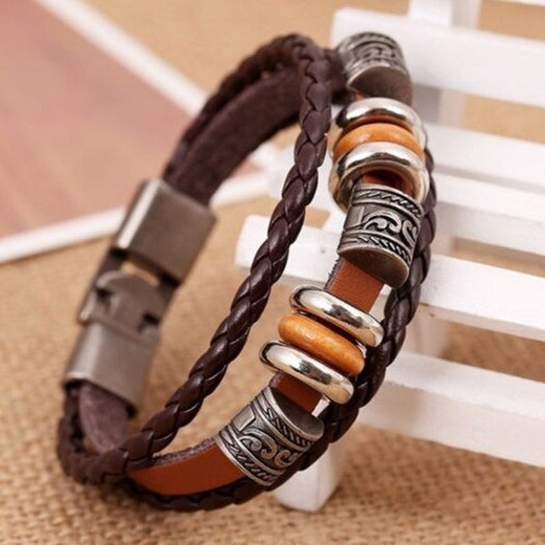 Veile Studios Couple Accessories Leather Bracelet Restore Ancient Ways Sienna 20Cm Bracelets