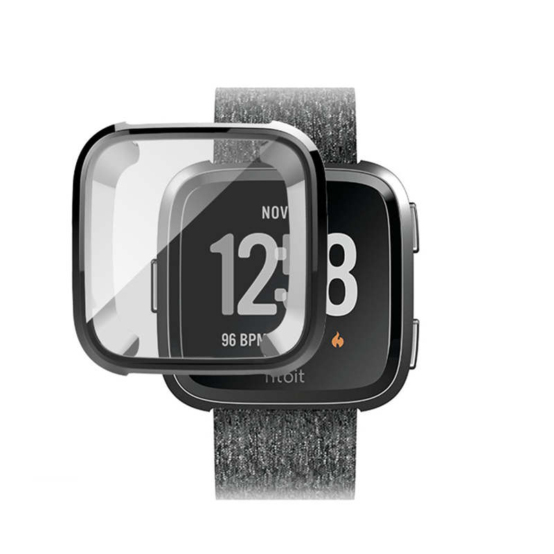 Cover Case For Fitbit Versa Smart Watch Screen Protector Protective Shell Smart Watch Cases