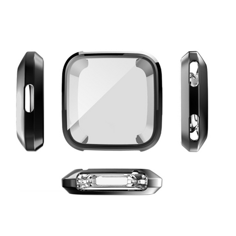 Cover Case For Fitbit Versa Smart Watch Screen Protector Protective Shell