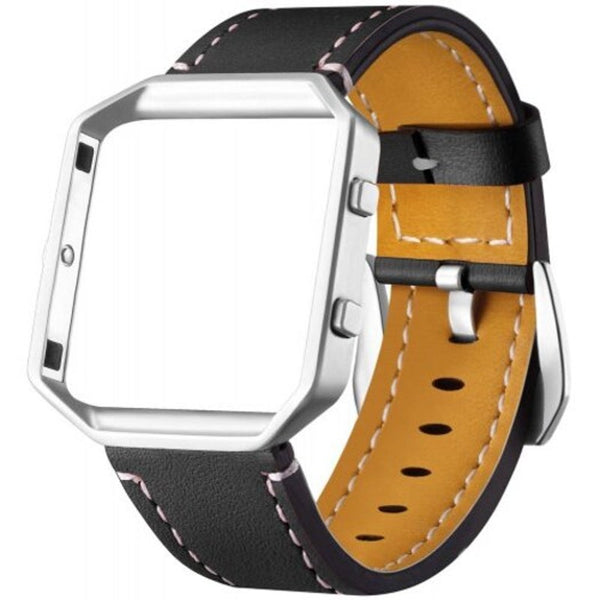 Cow Leather Watch Strap For Fitbit Blaze Smartwatch Hot Pink