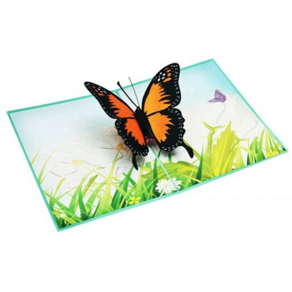 Creative 3D Butterfly Design Greeting Card Multi A