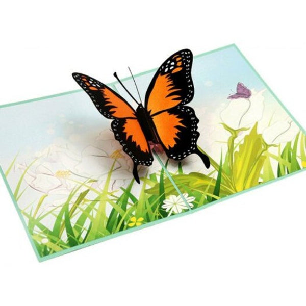 Creative 3D Butterfly Design Greeting Card Multi Greeting Cards & Invitations