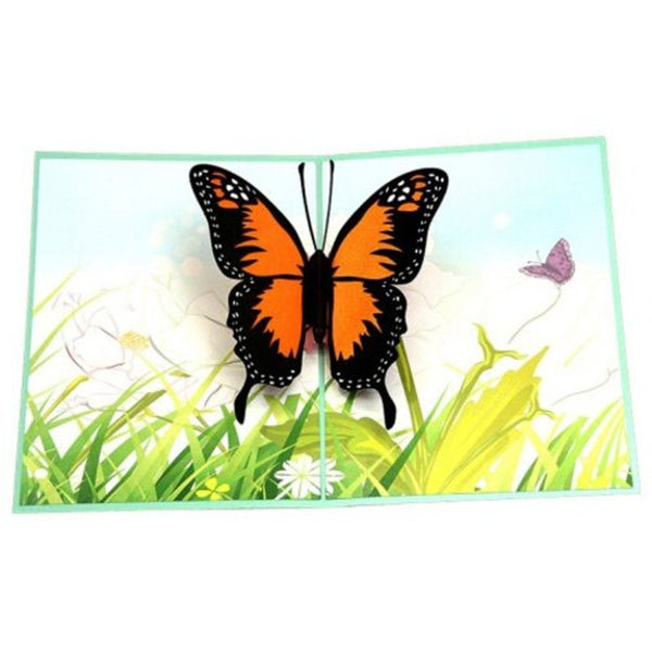Creative 3D Butterfly Design Greeting Card Multi Greeting Cards & Invitations