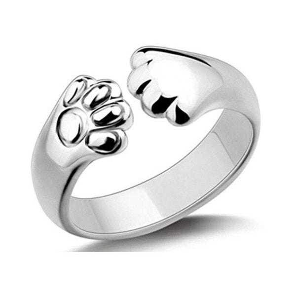 Veile Studios Creative Cat Claw Tail Silver Dragon Gothic Genuine Evening Party Knuckle Rings