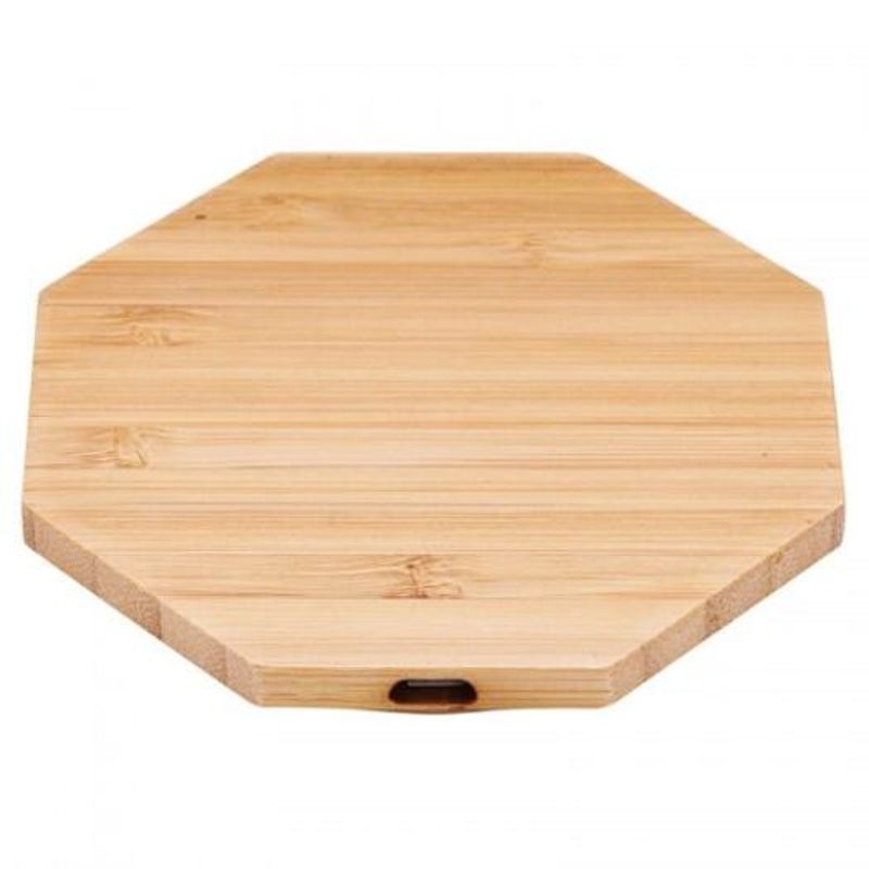 Creative Fashionable Bamboo Wood Wireless Charger Hexagon Chargers & Cradles