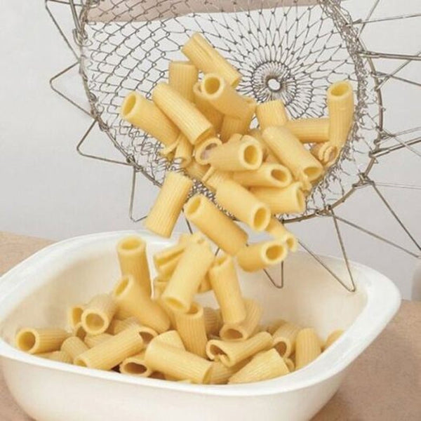 Creative Foldable Stainless Fried Basket For Kitchen Silver Fryers