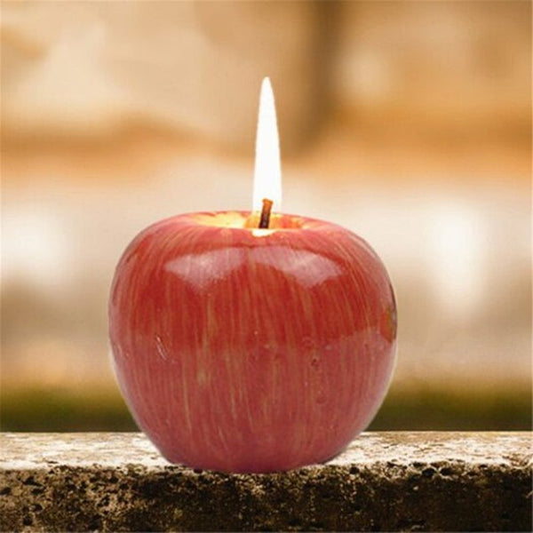 Creative Gift Simulation Artificial Apple Shape Candles Wedding Party Decoartion Red Seasonal Decorations